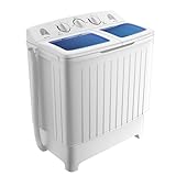 GOPLUS Mini Waschmaschine 5KG, Waschmaschine mit Schleuder & Timer, Camping Waschmaschine, Reisewaschmaschine…