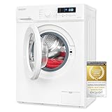 Exquisit Waschmaschine WA57014-020Aweiss | 7 kg Fassungsvermögen | Energieeffizienzklasse A | 12 Waschprogramme…