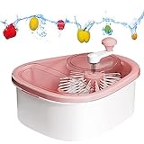 KAZETEC Obst Waschgerät, Groß Obst Waschmaschine Rotator, Obst Waschmaschine Rotator mit Obst Waschschüssel,…