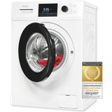 exquisit Waschmaschine WA58214-340A, 8 kg, 1400 U/min, XL-Waschmaschine mit top Energieeffizienzklasse…